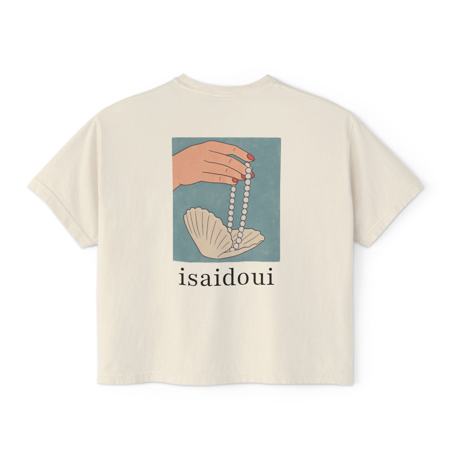 Pearls & Palms Boxy Tee – by isaidoui